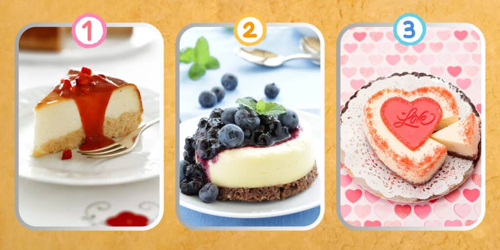 Persoonlijkheidstest: Welke van de 3 cheesecakes ben jij? Ontdek het zoete geheim van je geluk!