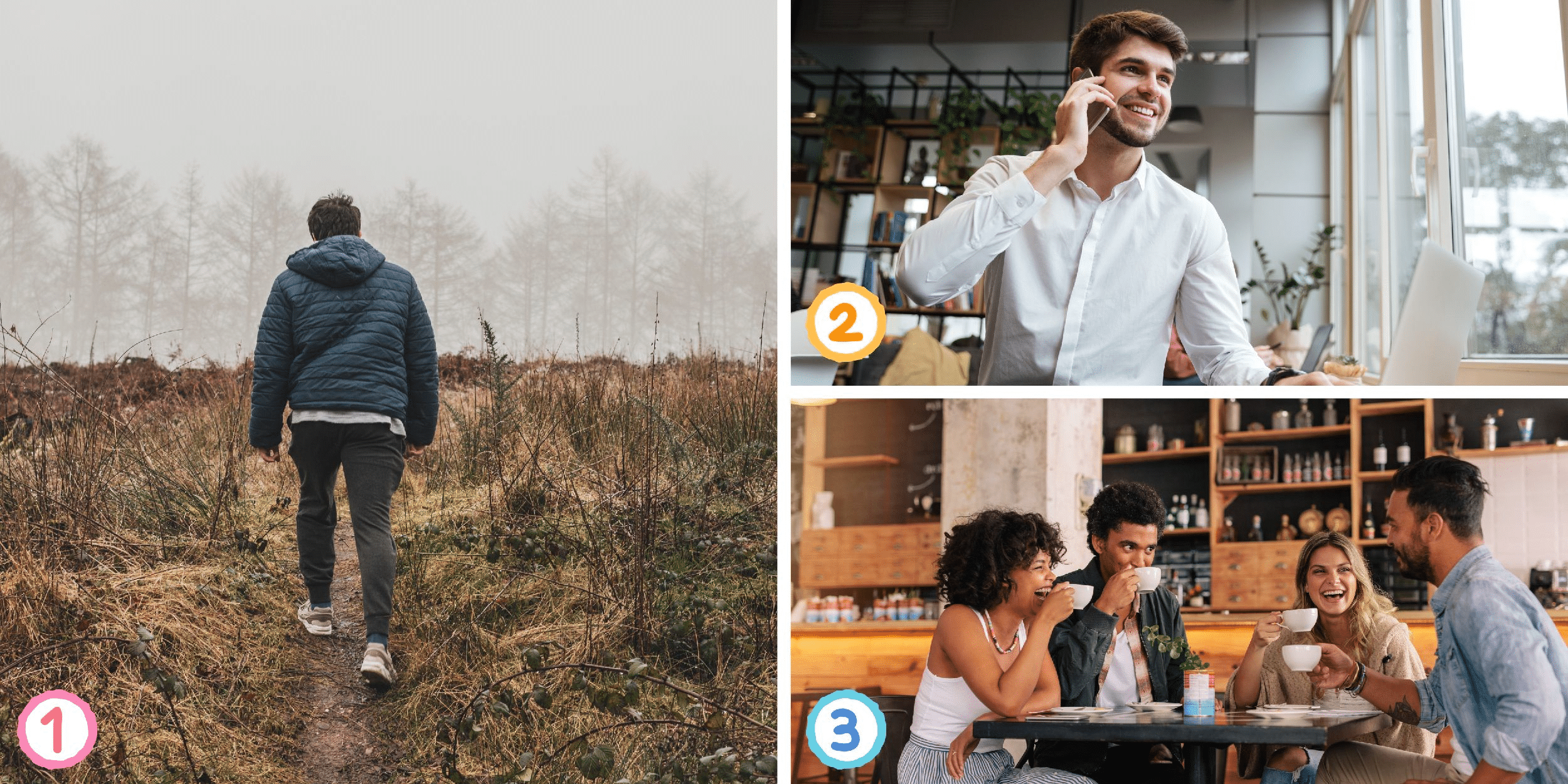 Persoonlijkheidstest: Ontdek je ware sociale aard! Kies een van de 3 afbeeldingen en laat zien of je echt sociaal bent of gewoon een goede imitator.